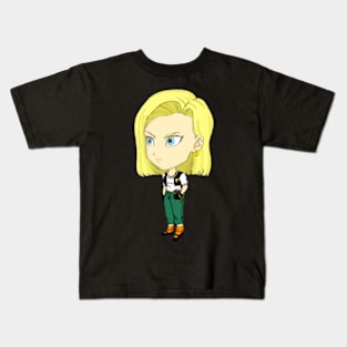 Android 18 Chibi Kids T-Shirt